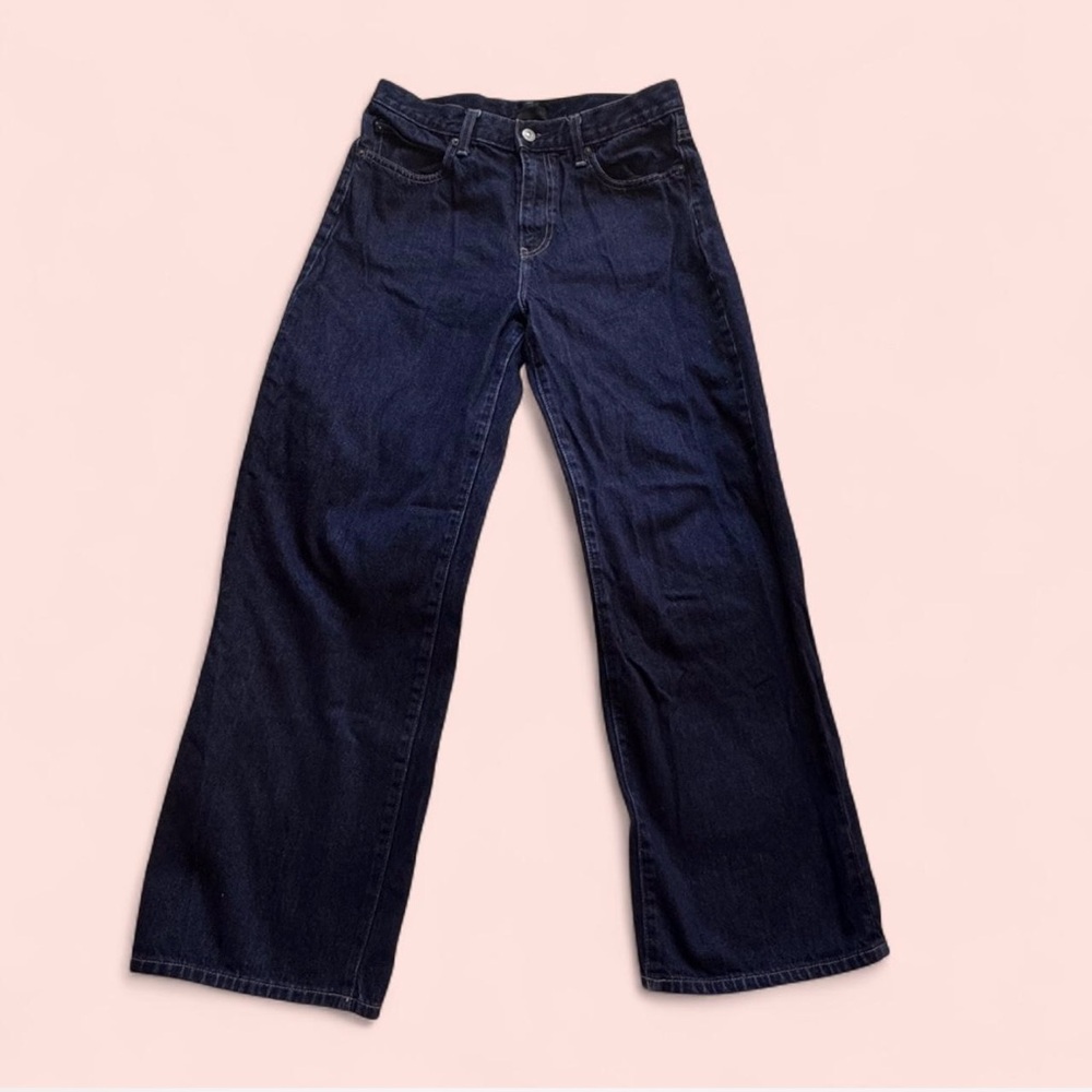 Wide-leg Dark Wash
